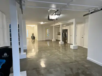 Polished concrete basement and garage interior remodel