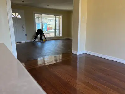 Refinishing and installing hardwood floor