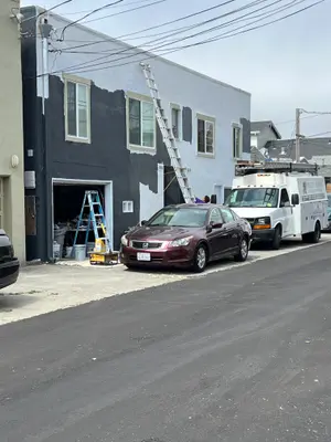 Restoring exterior building siding facade